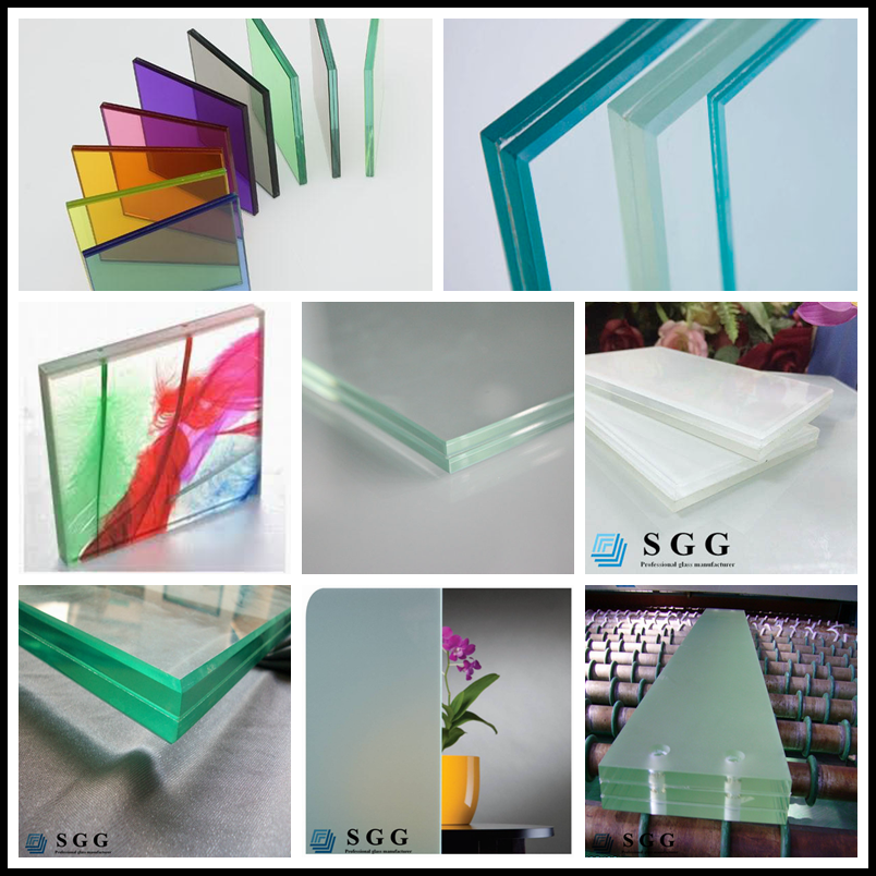 high quality laminated glass used for ceiling glass