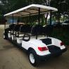 Buy cheap White Lithium 48 Volt Electric Golf Cart 8 Seater Custom from wholesalers