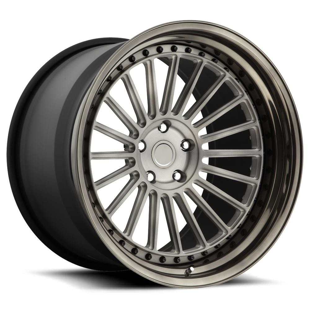 Matte Black polish face 3PC aluminium forged wheels 5x120 offset rim forged car rims