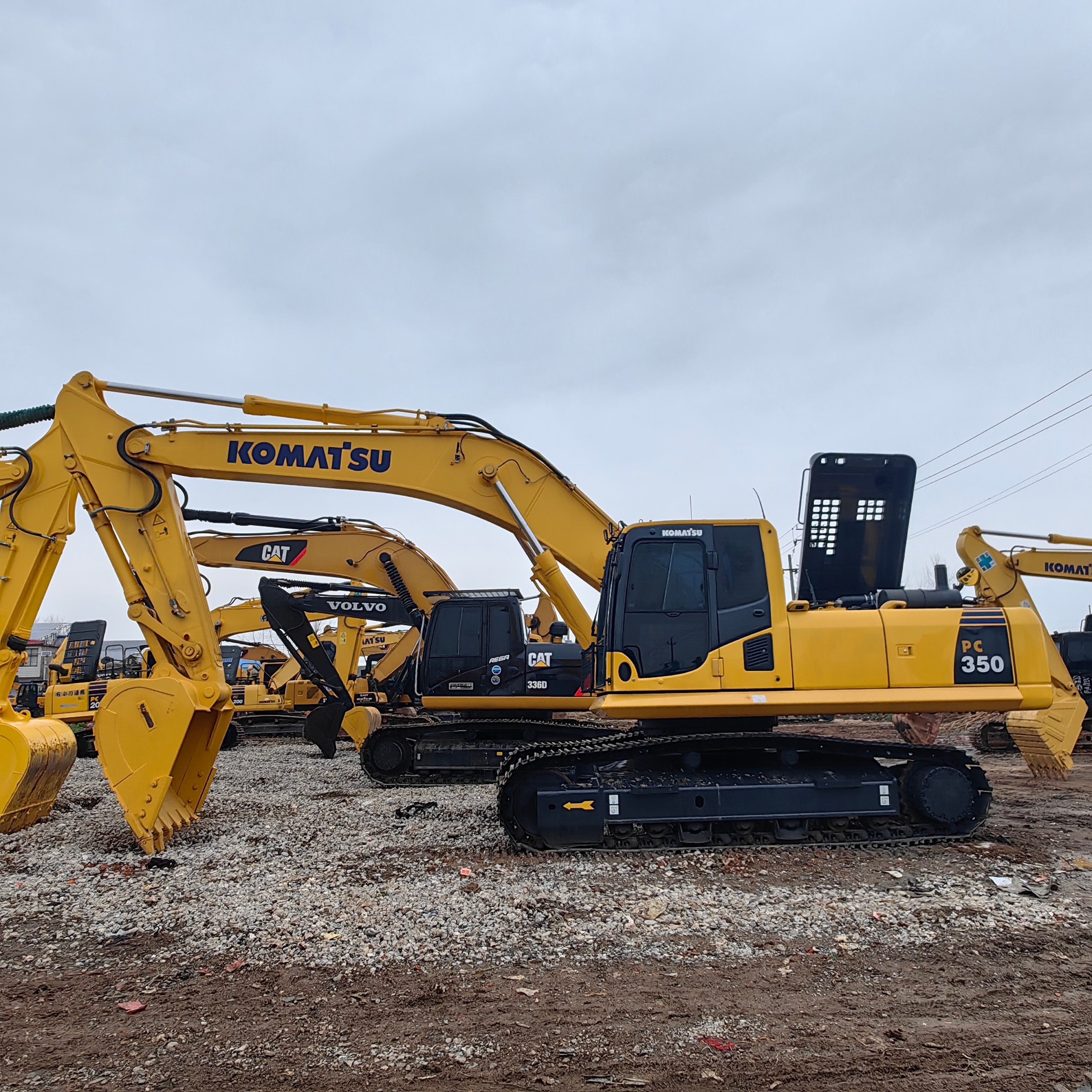 Used Komatsu Excavator PC350 Komatsu Crawler Digger 35 Ton For Work Site