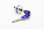 Bright Chrome Plated Cabinet Door Cam Locks Asteners Blue Metal Color