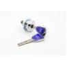 Buy cheap Bright Chrome Plated Cabinet Door Cam Locks Asteners Blue Metal Color from wholesalers