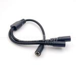 1 Female to 2 Ways Female DC 5.5x2.1mm Splitter Power Extension Cable for CCTV