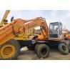 Buy cheap Used Excavator Machine hyundai 130W wheel excavator 2004 yellow Korea excavator 140W 150W from wholesalers