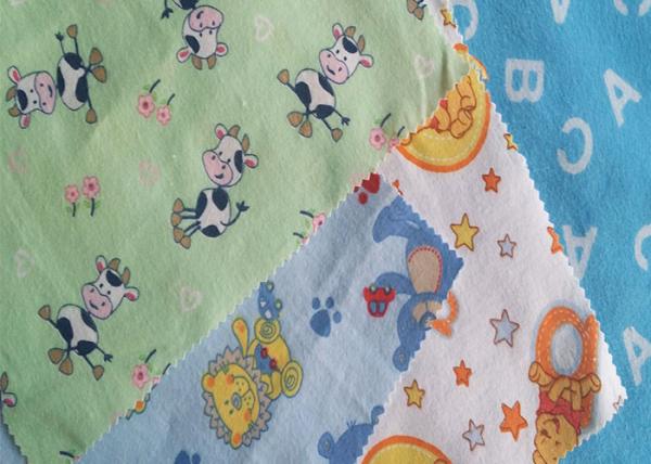 Buy cheap Dyed Printed Cotton Flannel Cloth , Children Clothing Fabric Widely Use from wholesalers