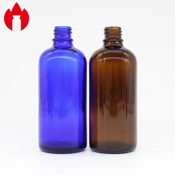 Buy cheap 100ml Amber Or Blue Screw Top Vials Glass Essential Oil Bottles from wholesalers