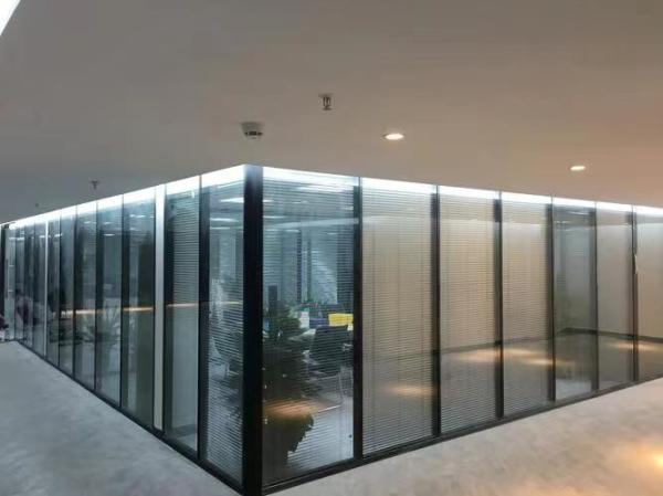 Buy cheap Interior Glass Office Partitions Soundproof For Workspace Separation from wholesalers