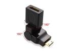 Buy cheap 360 Degree Rotation Swivel MINI HDMI Male to HDMI Female M/F Adapter Converter from wholesalers