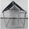 Buy cheap Galvanized Chain link wire mesh with waterproof canopy dog cage from wholesalers
