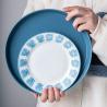 Buy cheap White Blue Bowls Charger Steak Plates Dish Tableware Porcelain Dinner Sets For 10 Users from wholesalers