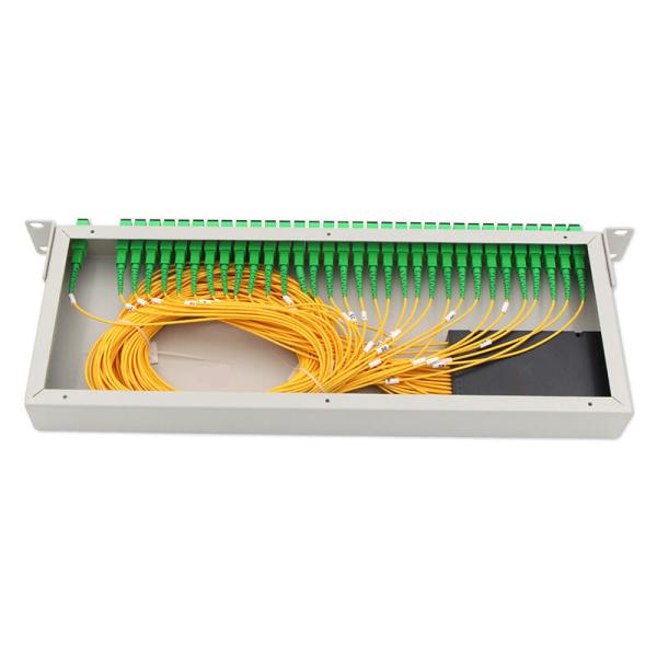 Buy cheap 19in Fiber Optic Cable Junction Box Rack Mounted Fiber Splitter Box 1X32 from wholesalers