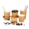 Buy cheap 3-22oz Disposable Single Wall Kraft Paper Cup For Coffee & Hot Drinks from wholesalers