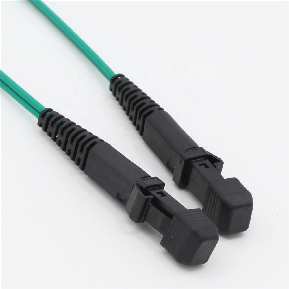 Multimode Fiber Optical Patch Cord 62.5/125um Aqua LSZH Jacket MTRJ Female To MTRJ Female