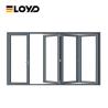 Buy cheap Stacking Exterior Accordion Folding Patio Doors Black Aluminium Frame Custom from wholesalers