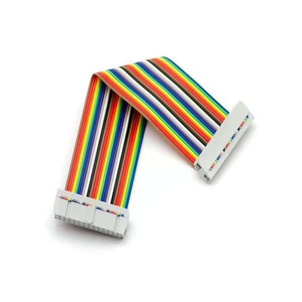 Buy cheap Custom Dupont 1.27mm Male to Female 12pin Flexible Flat Rainbow Cable for EURO Market from wholesalers