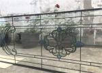 Tempered Sliding Glass Door Powder Coated Smooth Surface 25.4 Mm Thickness