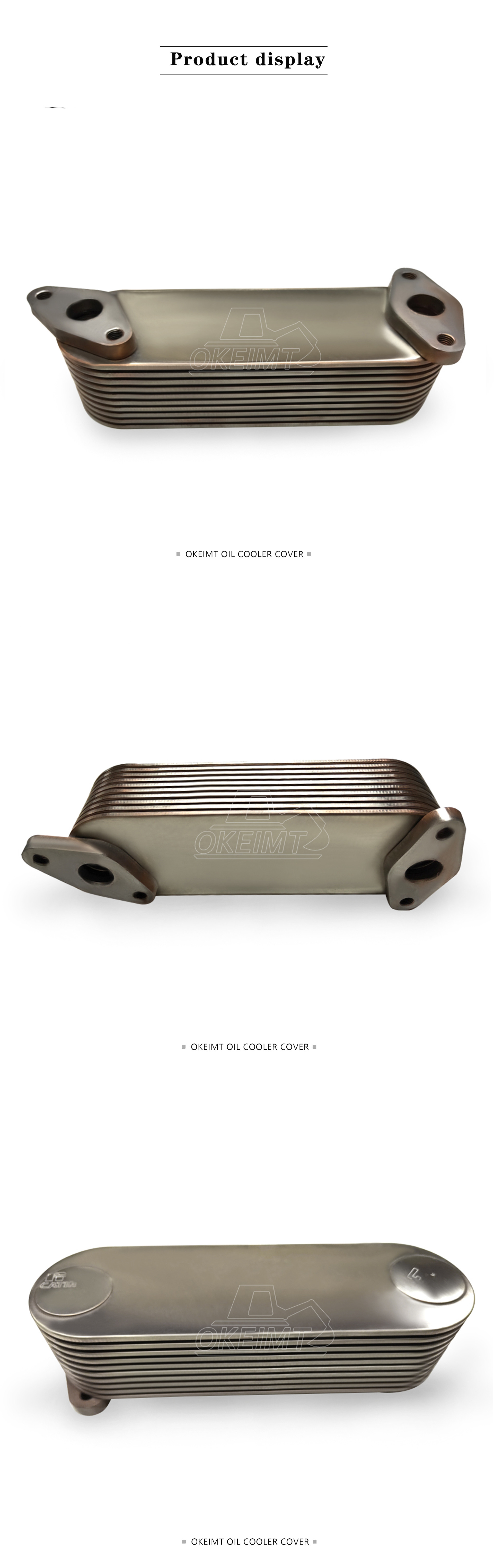 Aluminum Engine Oil Cooler Core 132161370 EP100 P11C 10P