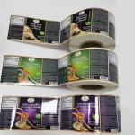 Fade Resistance PMS Adhesive Bopp Vinyl Honey Jar Metallic Label Stickers