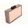 Buy cheap Mini Slim Pouch Fancy Clutch Bags , Gun Metal Frame Cream Clutch Bag from wholesalers