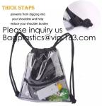 Drawstring Bags, Waterproof Small Clear Bag For Stadium Colleges Sport Event