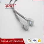 SAE J1401 standard stainless steel braided flexible metal brake hose line