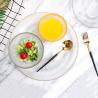Buy cheap Household Transparent Vertical Stripe Glass Salad Bowls from wholesalers