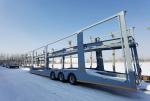 3 Axles Air Suspension Car Transport Semi Truck Trailer with Jost E100 Landing