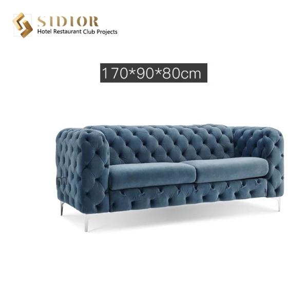 Buy cheap Living Room 2 Seater Fabric Chesterfield Sofa 1.7M Length OEM ODM from wholesalers