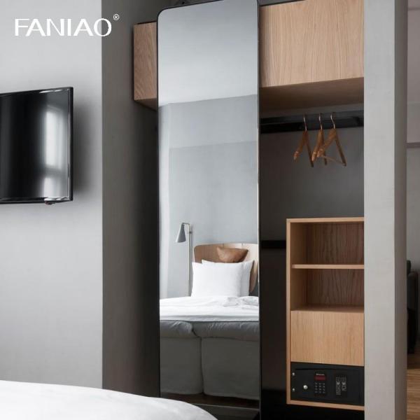Buy cheap Hotel Apartment Modern Style Wooden Furniture Bedroom Wardrobe for Building Project from wholesalers