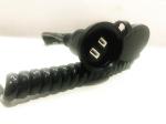 American standard 2pin black extension power cord without stopper 0.5m-10m