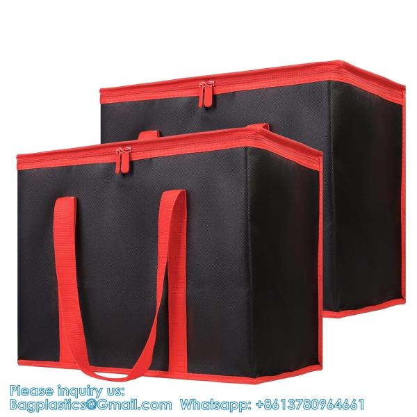 Buy cheap Insulated Food Delivery Bag With Hard Bottom, XXX-Large Insulated Reusable Grocery Cooler/Hot Bags, Tote Bag from wholesalers