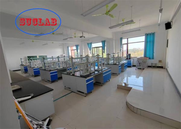 Buy cheap DTC105 DEG Steel Wood PP Stainless Steel Chemistry Lab Workbench from wholesalers