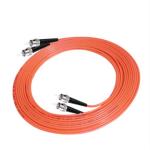 Red Fiber Optic Patch Cord Multimode Duplex Type Low Insertion Loss