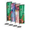 Buy cheap Outside Advertising Banner Flags Portable For Brands Identity Water Resistant from wholesalers