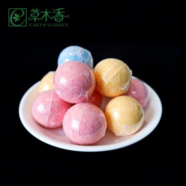 Rose Scented Colorful Bath Bomb Ultra Nourishing And Serenity Moisturize The Skin
