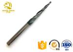 Tungsten 2 Flute Tapered Milling Cutters High Accuracy Wood Cutting End Mills