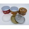 Buy cheap Full Open Lid Metal Packaging Tins Round EOE Personalized Tin Containers from wholesalers