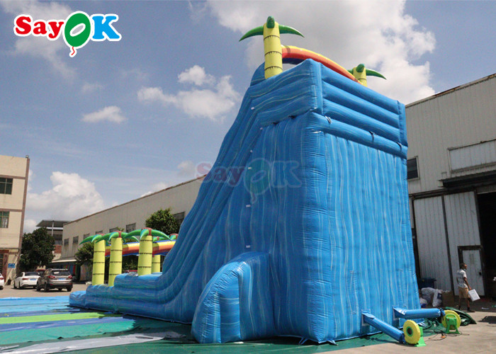 Inflatable Swimming Pool Slide Tropical Fiesta Breeze Commercial Inflatable Water Slide For Kids Adults