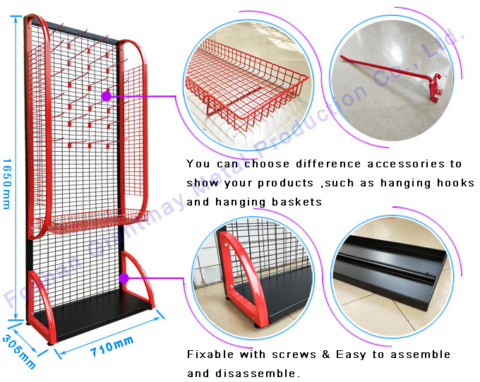 Shop Stand For Candy Chips Wire Grid Display Racks