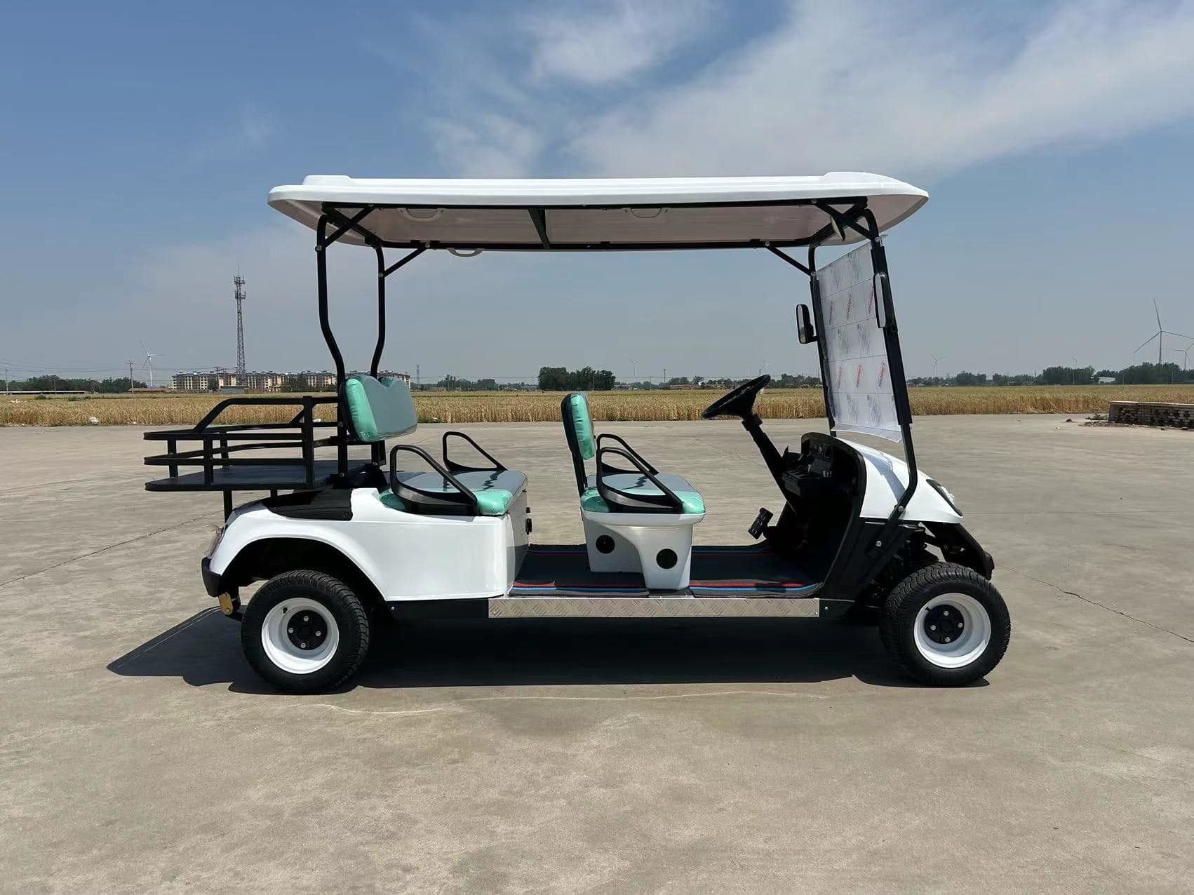 Standard Rechargeable 4 Seater Golf Cart 3.5KW AC Motor Four Wheeler Golf Electric Cart