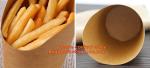 Paper Custom Fried Disposable Hamburger Box Cup French Container Fries Kraft