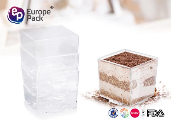 Buy cheap Disposable Plastic Dessert Cup Food Grade Transparent Take Out from wholesalers