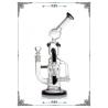 Buy cheap 11" Inches Glass Recycler Showerhead Perc Glass Bongs Smoking from wholesalers