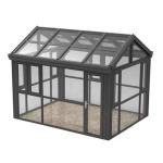Soundproof PVB Glass Roof Sunroom Kits Free Standing Aluminum RAL colours