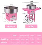 304 stainless steel automatic fancy cotton candy machine professional cotton