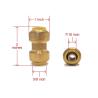 Buy cheap CNC Half Inch Brass Coupling , ASSE 1061 Brass Pipe Coupling from wholesalers