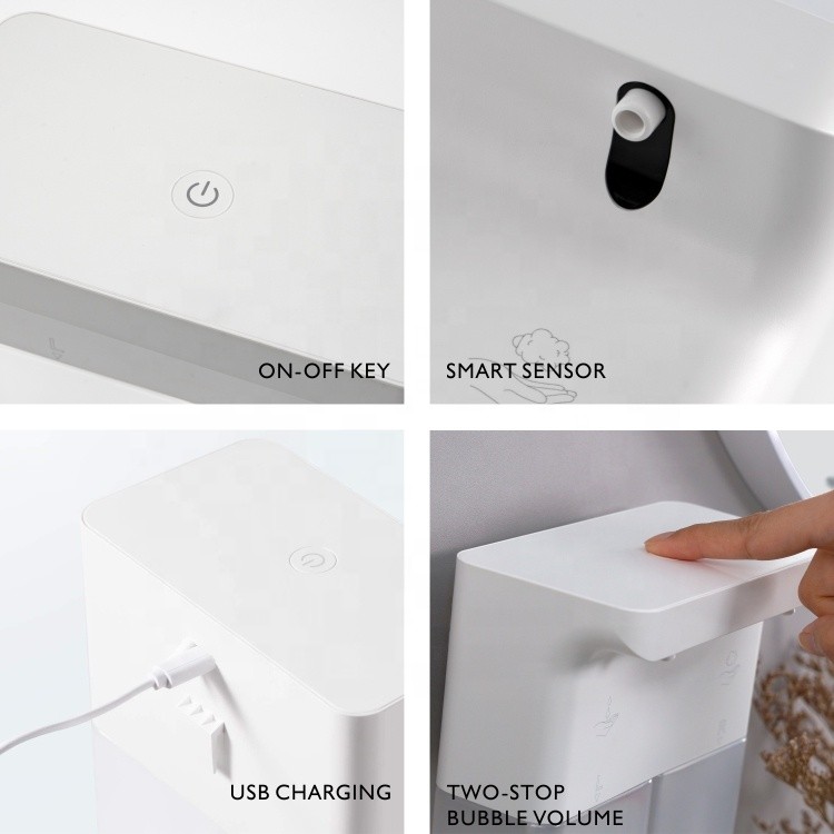 Countertop Automatic Foam Liquid Soap Dispenser ROHS 600ML Hospital