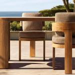 Buy cheap Waterproof Cushion Teak Wood Outdoor Table And Chairs Patio Set OEM from wholesalers