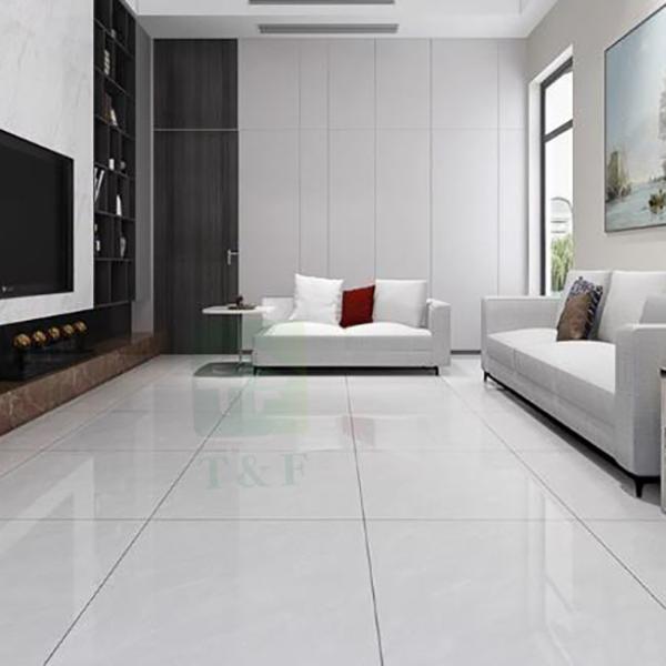 Buy cheap Gray Marble Look Glazed Surface Porcelain Floor Tiles 600x600mm Anti Slip from wholesalers