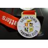 Buy cheap Custom Metal Zinc Alloy Football Medals Soft Enamel with Europe Printing Ribbon from wholesalers